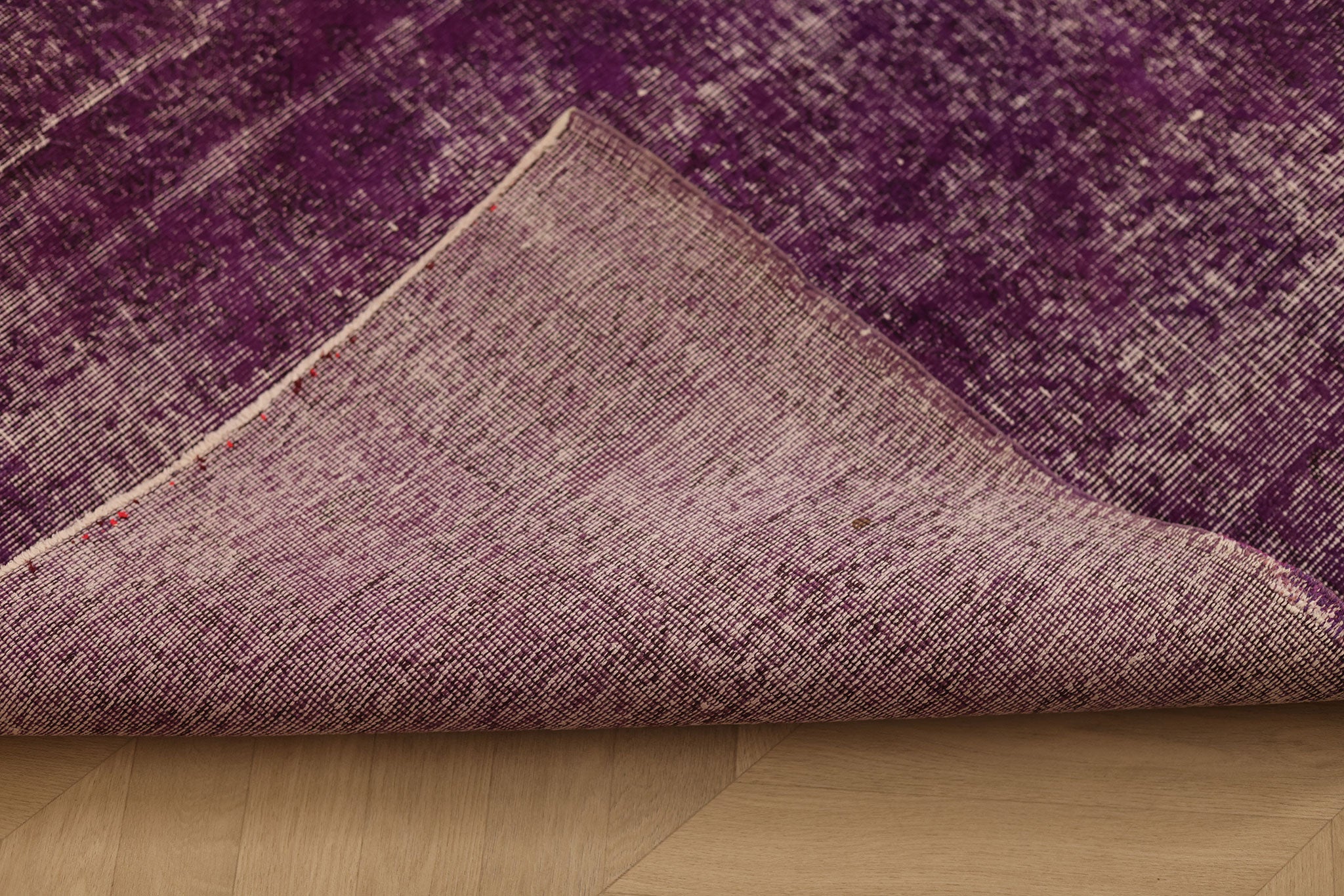Vintage Isparta Turkish Area Rug 5x9 ft — Pink Overdyed