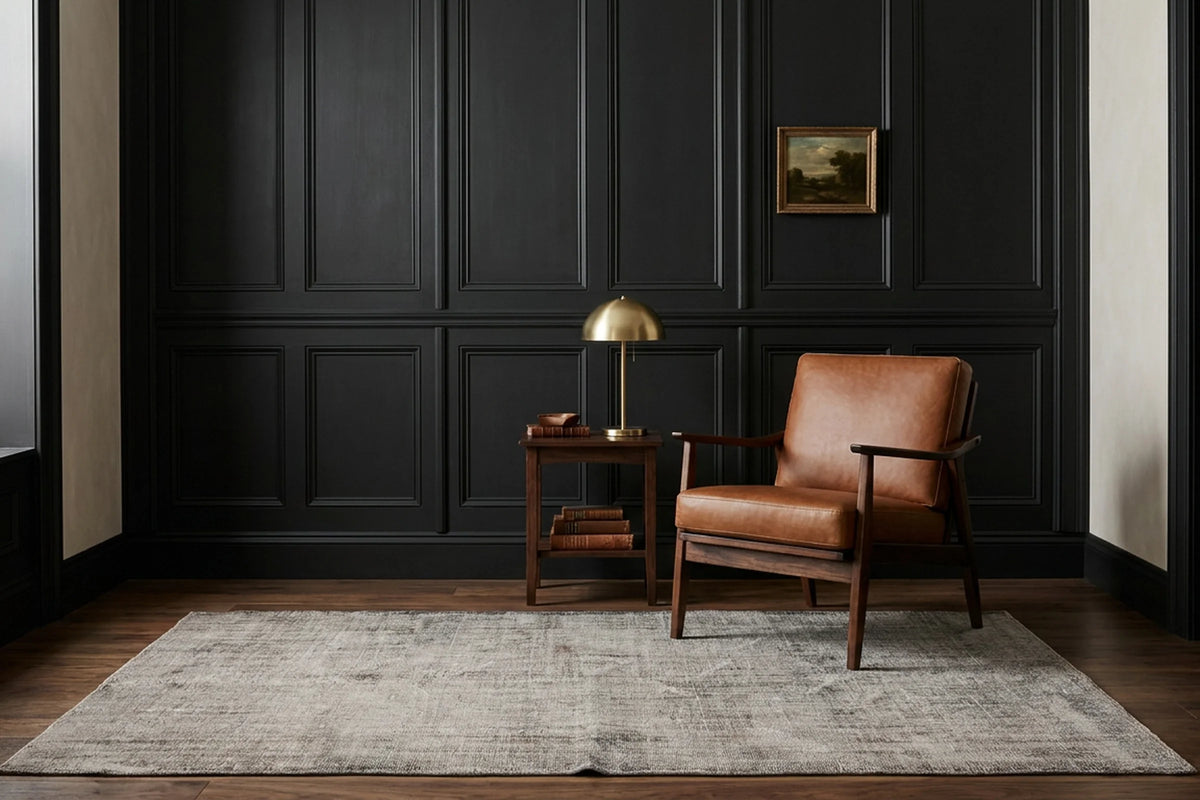 Turkish Area Rug in a styled room