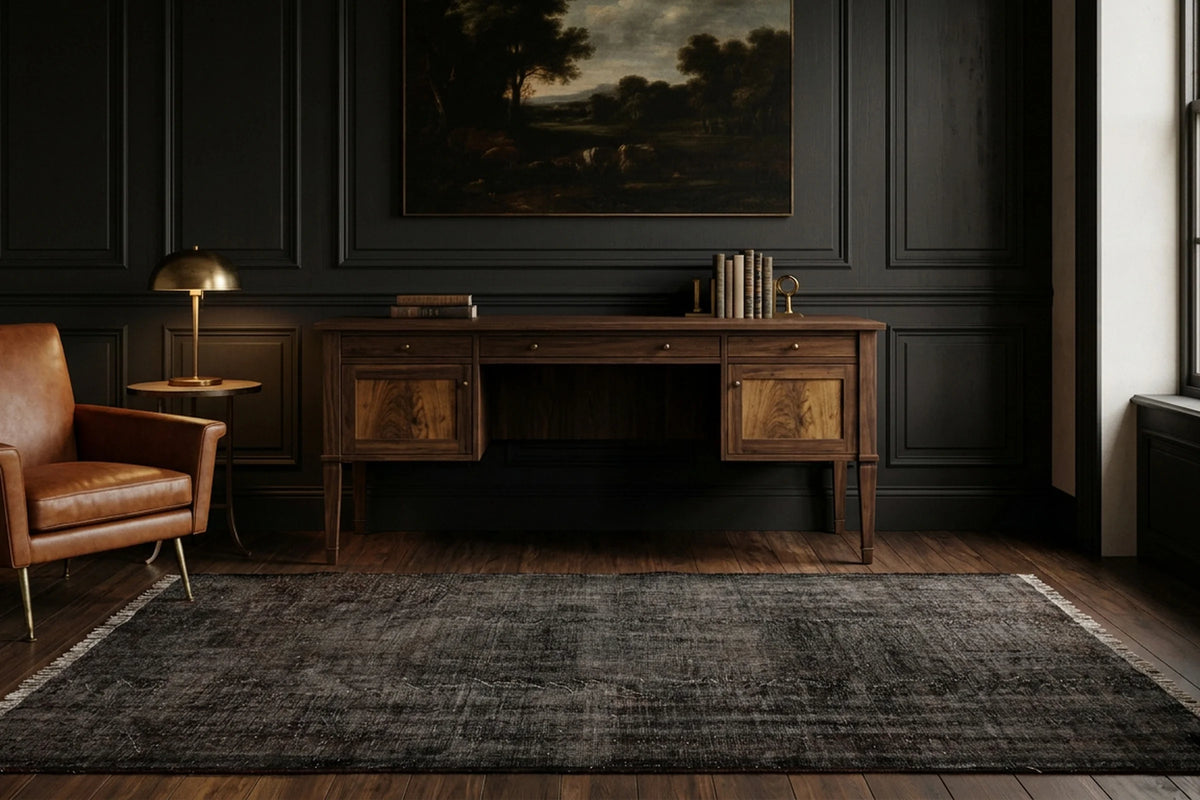 Turkish Area Rug in a styled room