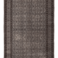 Vintage Isparta Turkish Area Rug 5x9 ft — Gray & Brown Floral (No. 39545)
