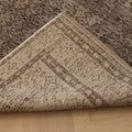 Vintage Isparta Turkish Area Rug 5x9 ft — Gray & Brown Floral (No. 39545)