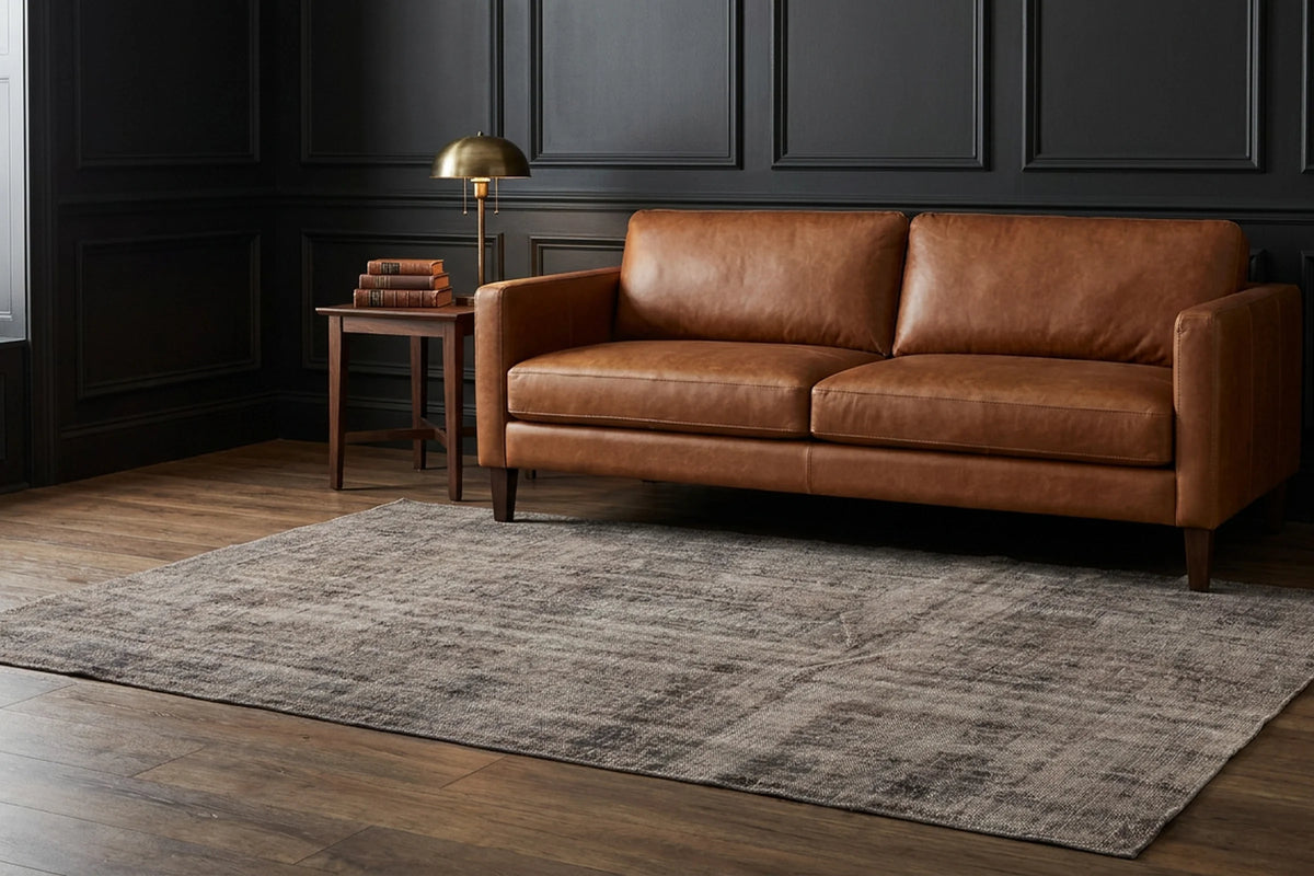 Turkish Area Rug in a styled room