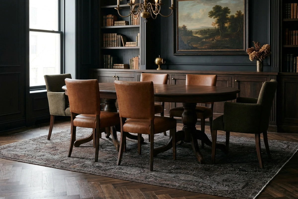 Turkish Area Rug in a styled room