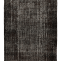 Vintage Isparta Turkish Area Rug 6x9 ft — Gray & Brown Overdyed