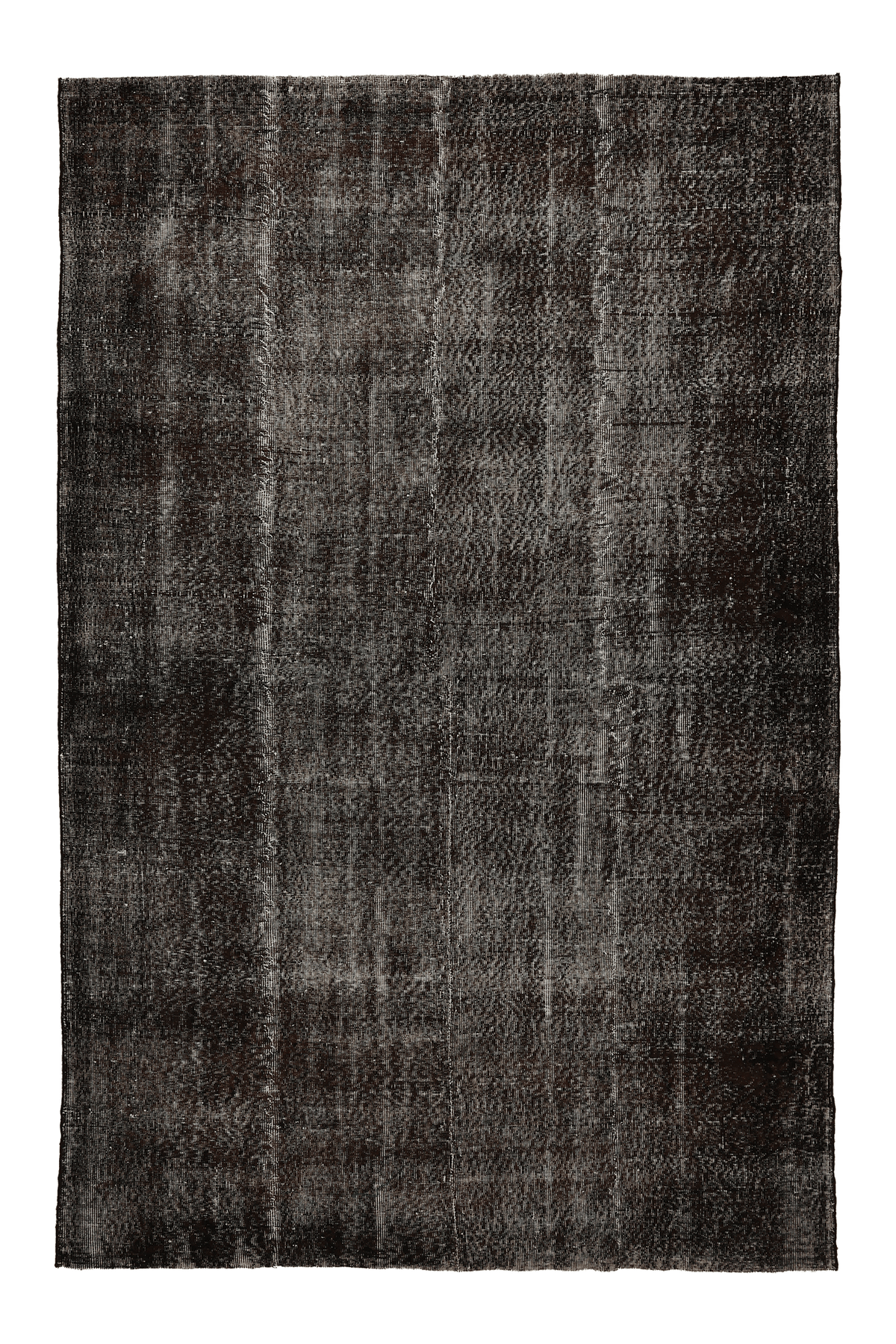 Vintage Isparta Turkish Area Rug 6x9 ft — Gray & Brown Overdyed