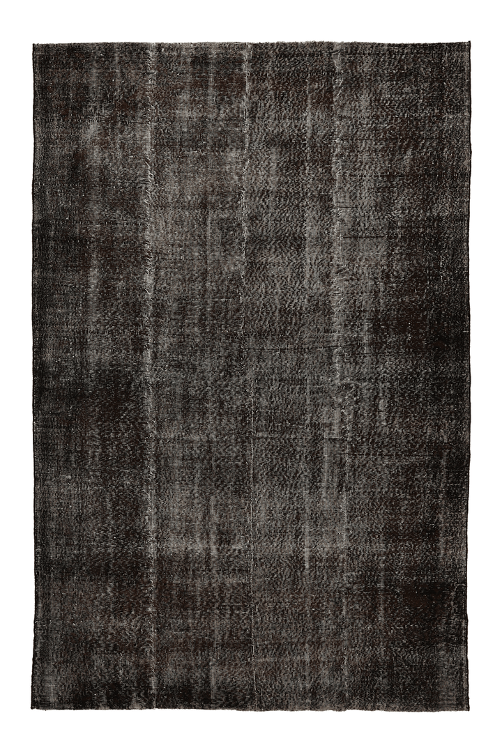 Vintage Isparta Turkish Area Rug 6x9 ft — Gray & Brown Overdyed