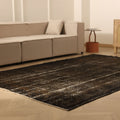 Vintage Isparta Turkish Area Rug 6x9 ft — Gray & Brown Overdyed