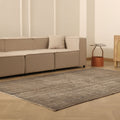 Vintage Manisa Turkish Area Rug 6x9 ft — Gray & Brown Overdyed