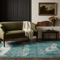 Turkish Area Rug in a styled room