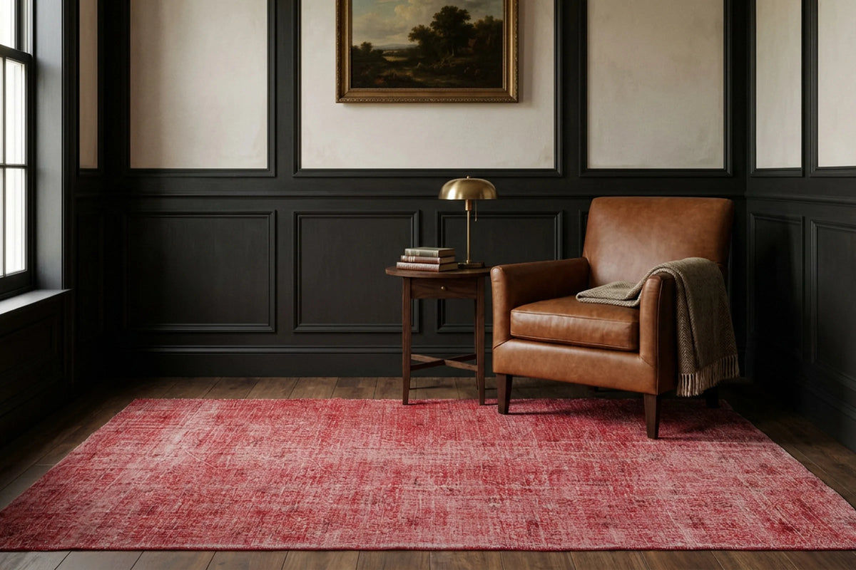 Turkish Area Rug in a styled room