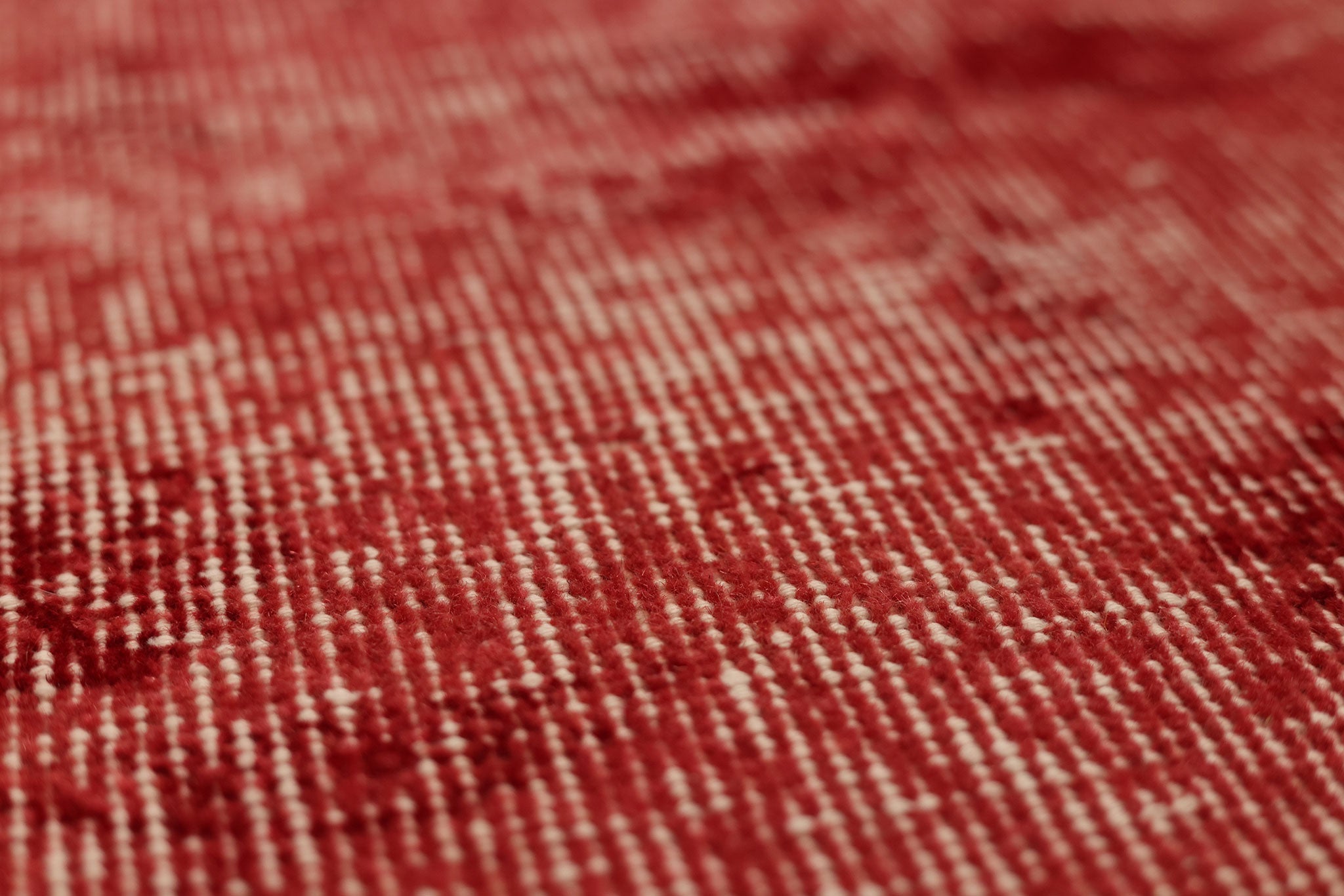 Vintage Isparta Turkish Area Rug 6x9 ft — Red Overdyed (No. 39560)