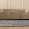 Vintage Isparta Turkish Area Rug 5x8 ft — Gray & Blue Overdyed
