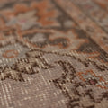Vintage Isparta Turkish Area Rug 5x8 ft — Beige & Orange Floral