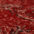 Vintage Isparta Turkish Area Rug 6x9 ft — Red & Pink Overdyed
