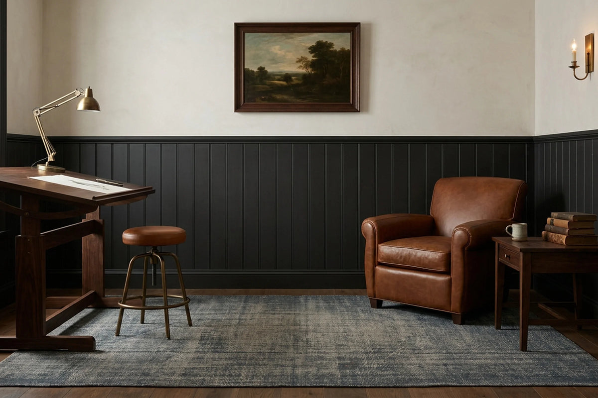 Turkish Area Rug in a styled room