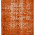 Vintage Manisa Turkish Area Rug 6x9 ft — Orange Overdyed (No. 39567)