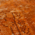 Vintage Manisa Turkish Area Rug 6x9 ft — Orange Overdyed (No. 39567)