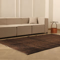 Vintage Manisa Turkish Area Rug 5x9 ft — Brown minimalist