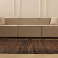 Vintage Manisa Turkish Area Rug 5x9 ft — Brown minimalist
