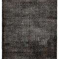 Vintage Isparta Turkish Area Rug 6x9 ft — Gray Overdyed (No. 39569)