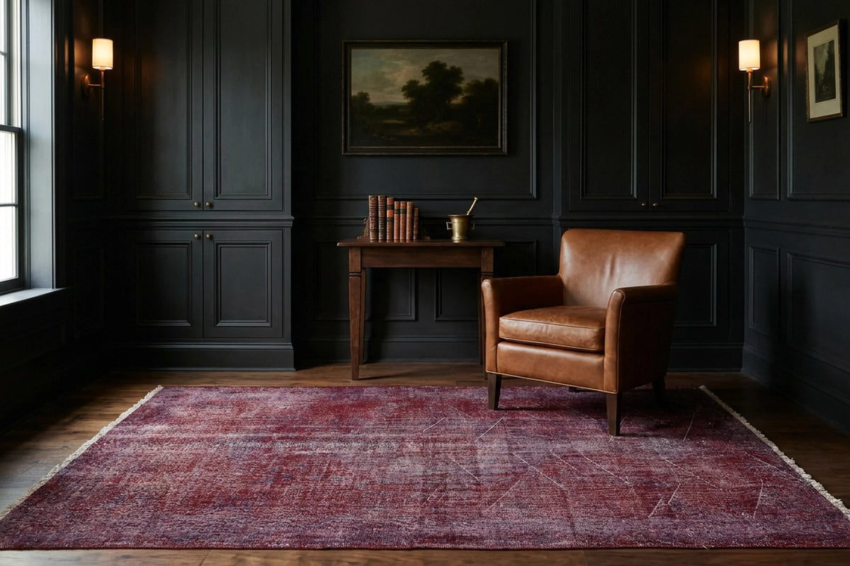 Turkish Area Rug in a styled room