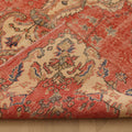 Vintage Isparta Turkish Area Rug 5x9 ft — Red & Beige Floral (No. 39573)