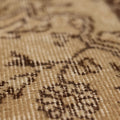 Vintage Isparta Turkish Area Rug 5x8 ft — Beige & Brown Floral (No. 39576)