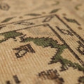 Vintage Isparta Turkish Area Rug 6x9 ft — Beige & Brown Floral (No. 39577)