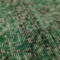 Vintage Isparta Turkish Area Rug 5x8 ft — Green & Gray Overdyed