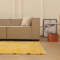 Vintage Manisa Turkish Area Rug 5x9 ft — Yellow Overdyed