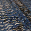 Vintage Isparta Turkish Area Rug 6x8 ft — Blue & Gray Overdyed