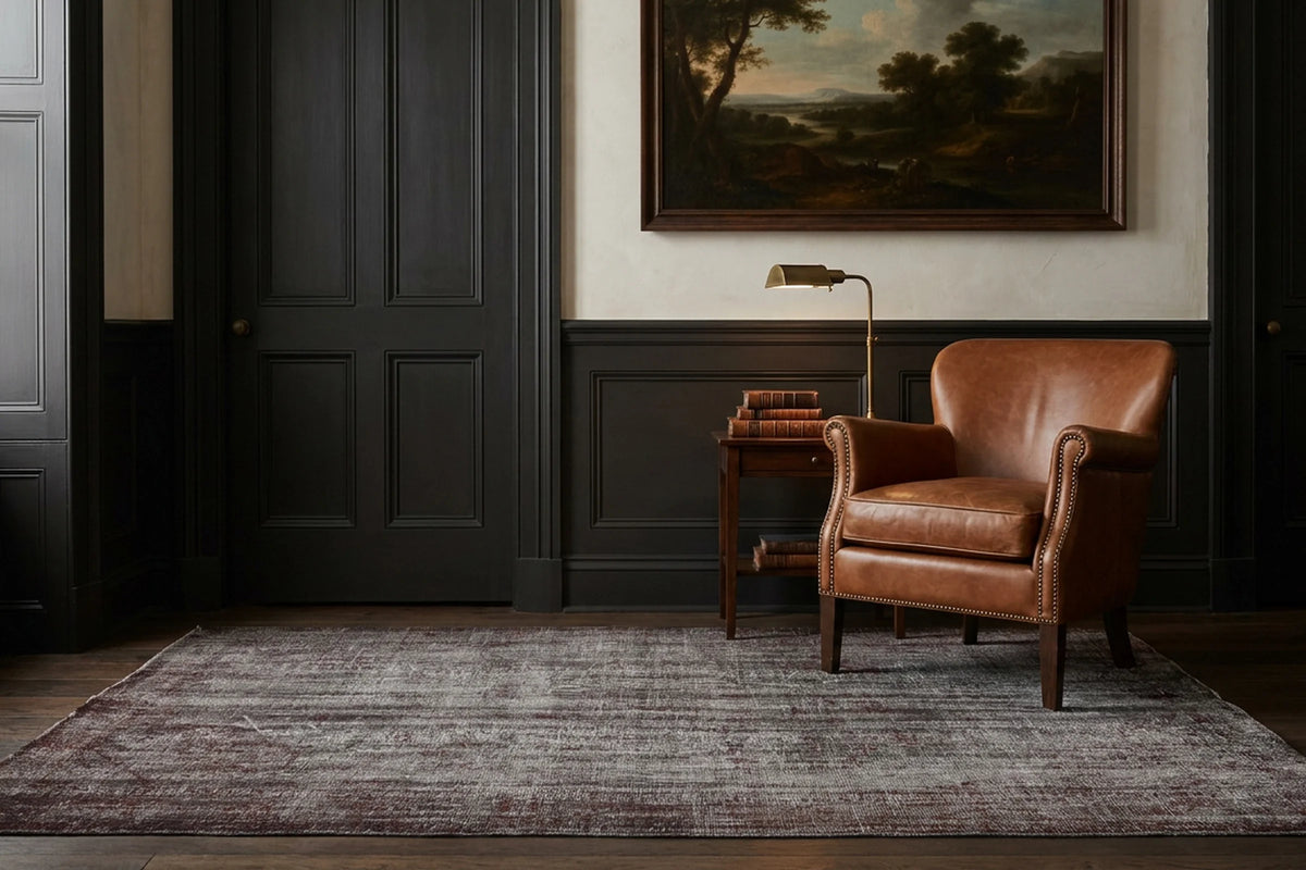 Turkish Area Rug in a styled room