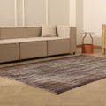 Vintage Manisa Turkish Area Rug 5x8 ft — Gray & Brown Overdyed