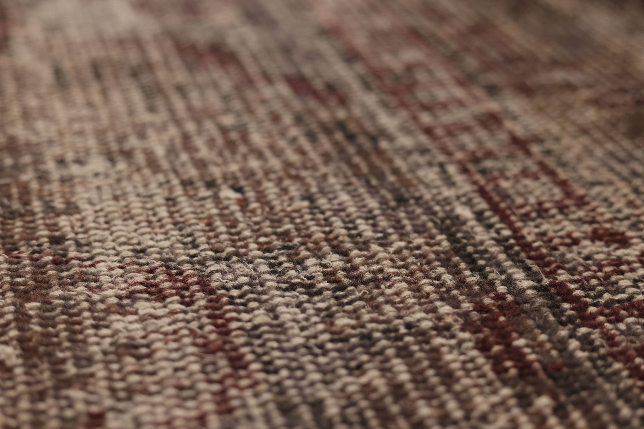 Vintage Manisa Turkish Area Rug 5x8 ft — Gray & Brown Overdyed