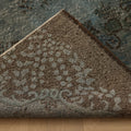 Vintage Isparta Turkish Area Rug 6x9 ft — Blue & Gray Overdyed (No. 39588)