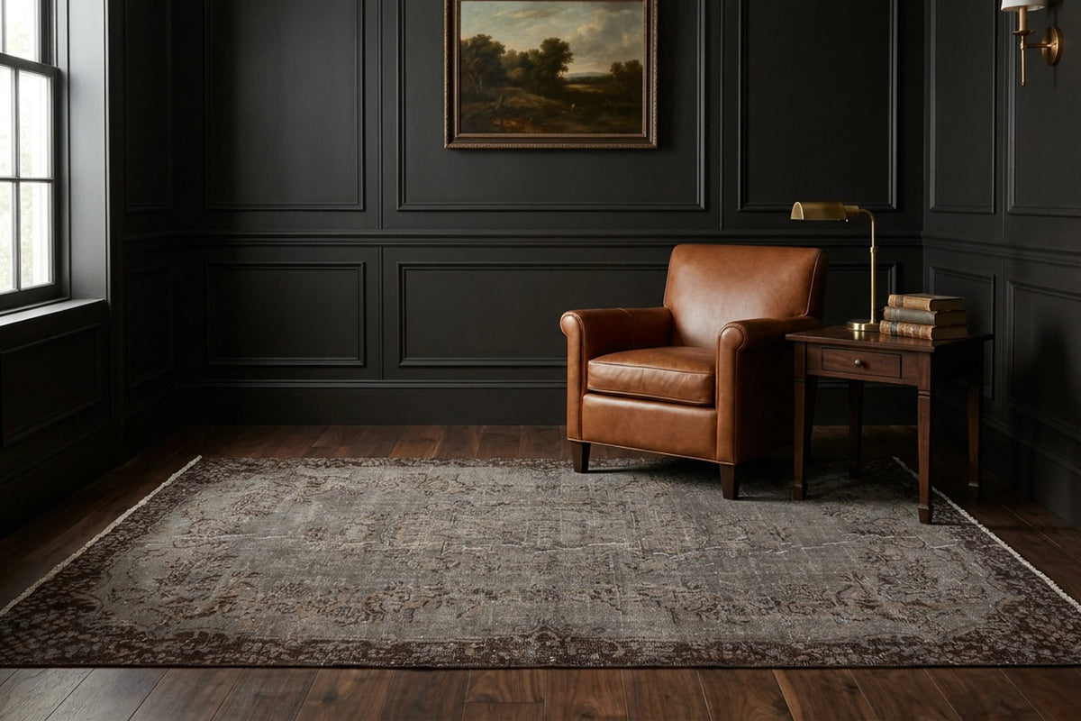 Turkish Area Rug in a styled room
