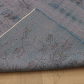 Vintage Manisa Turkish Area Rug 5x8 ft — Blue Overdyed