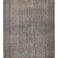 Vintage Isparta Turkish Area Rug 5x9 ft — Gray Floral