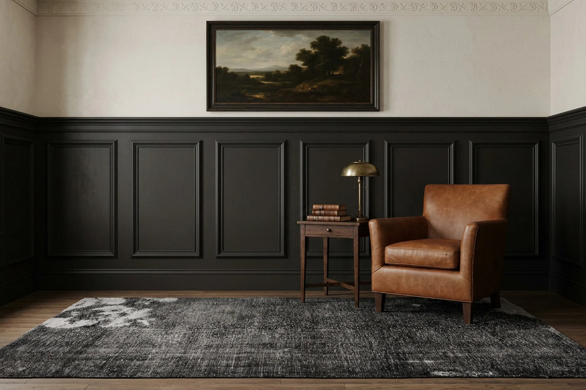 Turkish Area Rug in a styled room