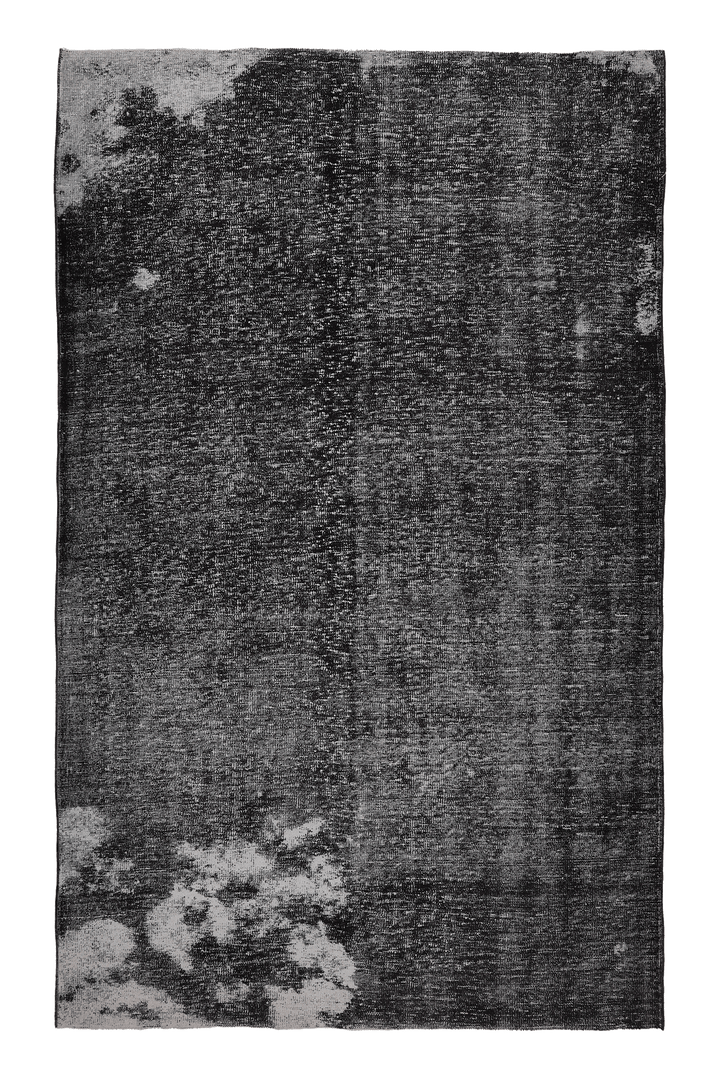 Vintage Manisa Turkish Area Rug 6x10 ft — Gray Overdyed