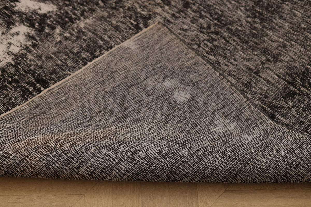 Vintage Manisa Turkish Area Rug 6x10 ft — Gray Overdyed
