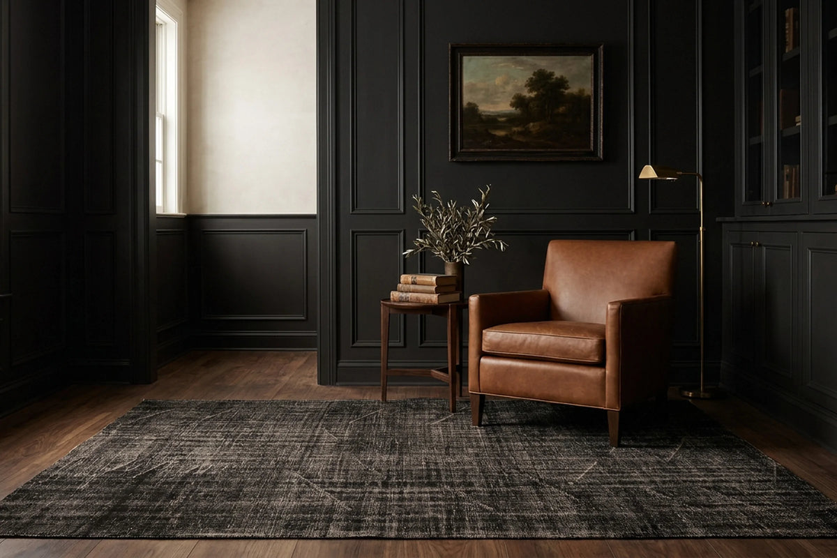 Turkish Area Rug in a styled room