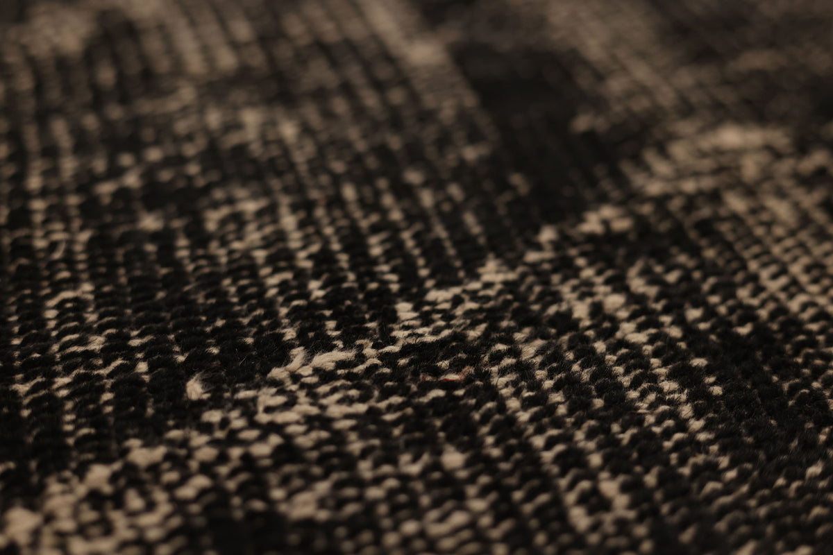 Vintage Manisa Turkish Area Rug 6x8 ft — Gray Overdyed