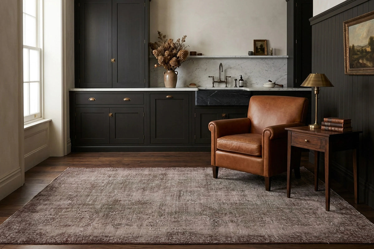 Turkish Area Rug in a styled room