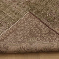 Vintage Isparta Turkish Area Rug 5x8 ft — Gray Overdyed (No. 39601)