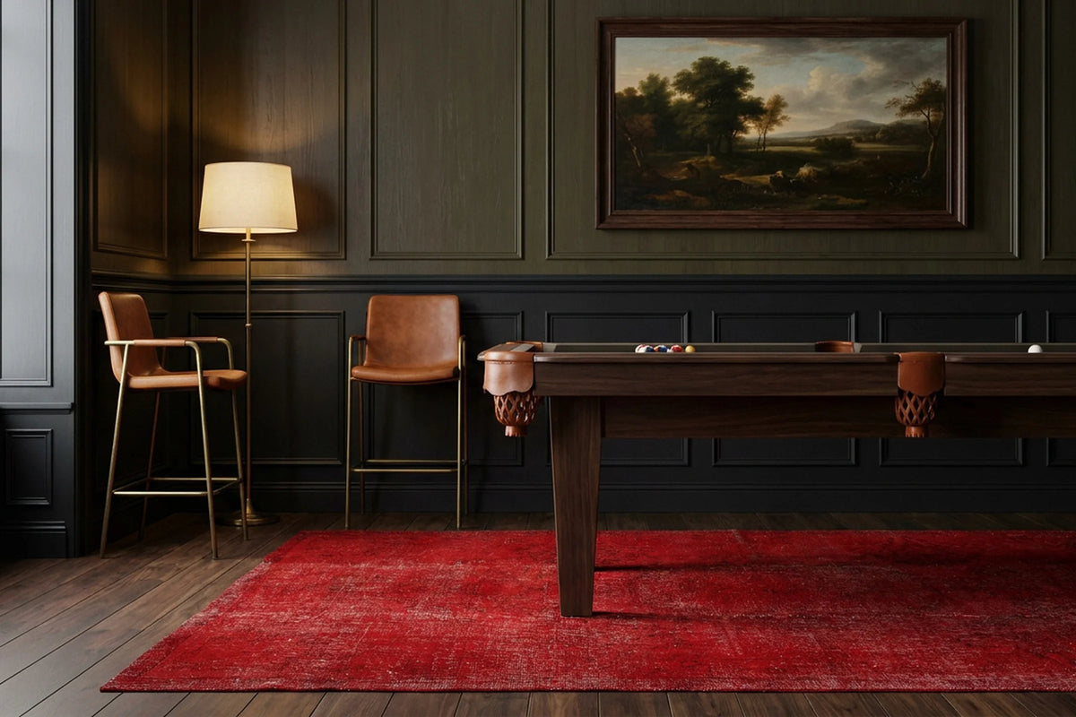 Turkish Area Rug in a styled room