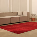 Vintage Isparta Turkish Area Rug 5x9 ft — Red Overdyed (No. 39602)