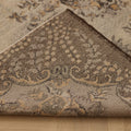 Vintage Isparta Turkish Area Rug 6x9 ft — Gray & Brown Floral
