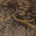 Vintage Isparta Turkish Area Rug 6x9 ft — Gray & Brown Floral