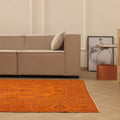 Vintage Manisa Turkish Area Rug 6x9 ft — Orange Overdyed
